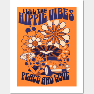 Hippie Vibes Posters and Art